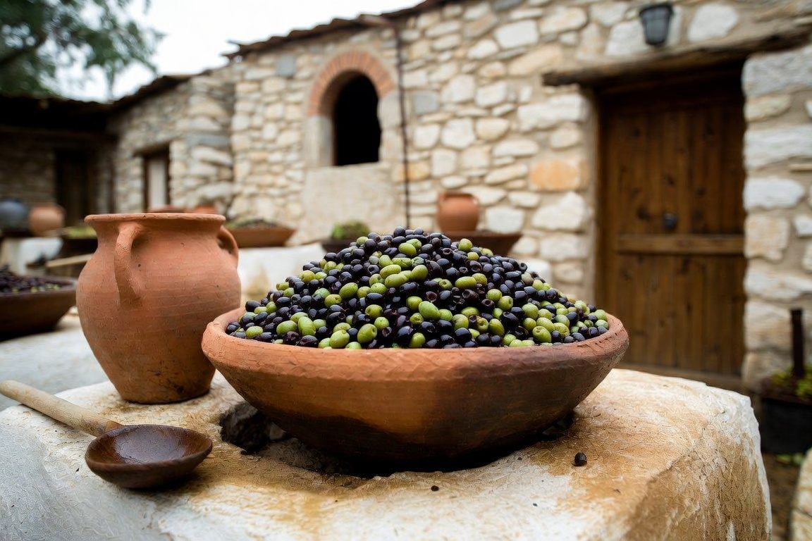 Hand-picked organic olives from the Fermes Ali Sfar